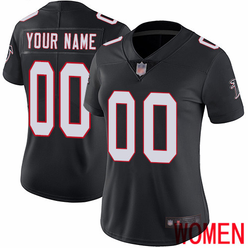 Limited Black Women Alternate Jersey NFL Customized Football Atlanta Falcons Vapor Untouchable